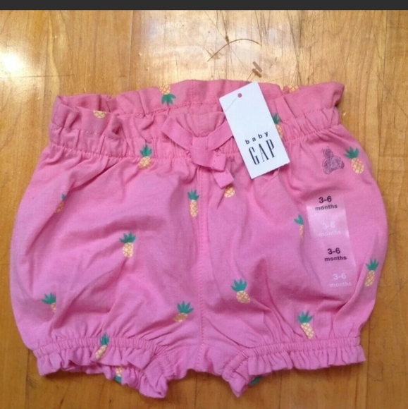 BABY GAP GIRL'S PINEAPPLE SHORTS/ BOTTOMS Size 3-6 months New - Picture 2 of 5